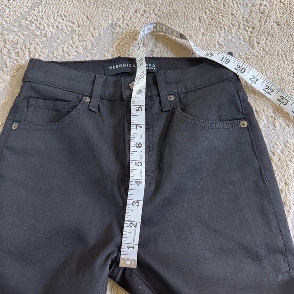 VERONICA BEARD Jeans Debbie Coated High Rise Skinny black crop high rise 25 / 0 - Picture 7 of 16